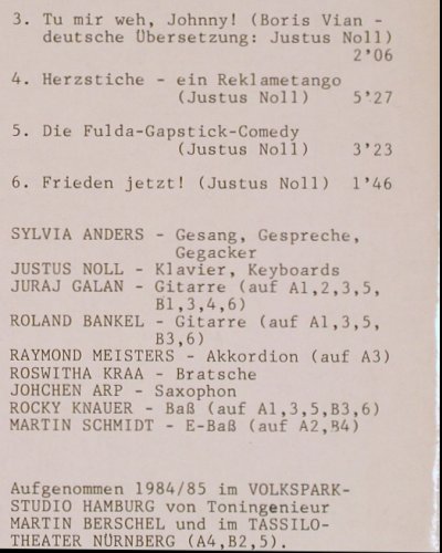 Anders,Sylvia: Aus Liebe, Pläne(88464), D, 1985 - LP - Y3254 - 7,50 Euro