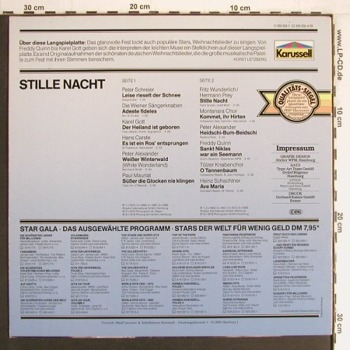 V.A.Stille Nacht: Peter Schreier...Heinz Schachtner, Karussell(819 350-1), D,  - LP - Y3315 - 5,00 Euro