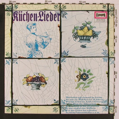 V.A.Küchen-Lieder: Lieder und tragische Moritaten, Europa(E 301), D,  - LP - Y35 - 6,00 Euro