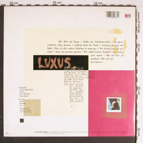 Grönemeyer,Herbert: Luxus, Electrola(068-7 95068 1), D, 1990 - LP - Y3603 - 6,00 Euro