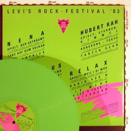 V.A.Levi's Rock Festival'83: Nena,Markus,Relax..green Vinyl,Foc, Levis(CPR 823), D, 1983 - LP - Y3608 - 6,00 Euro