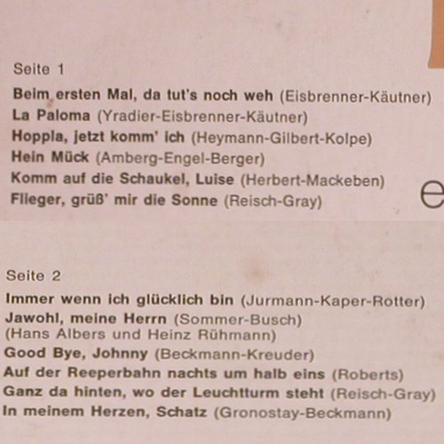 Albers,Hans: Originalaufn.e.unverg.Künstlers, Kristall (Mono)(C 046-28 540), D,m-/vg+,  - LP - Y3639 - 5,00 Euro