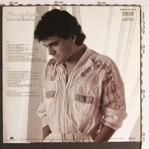 De Angelo,Nino: Zeit für Rebellen, Polydor(823 716-1), D, 1984 - LP - Y4155 - 6,00 Euro