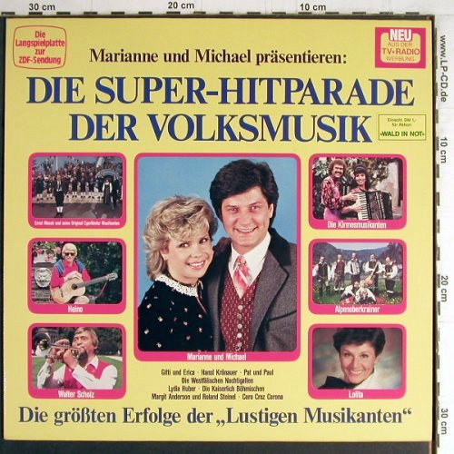 V.A.Die Super-Hitparade d.Volksmusk: Mariane u. Michael prÄs. Mosch, Teldec(6.26206 BZ), D, 1985 - LP - Y4272 - 5,00 Euro