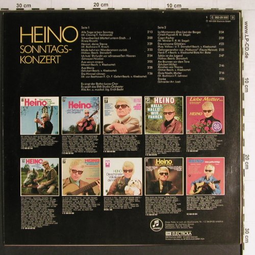 Heino: Sonntagskonzert, EMI(C 062-29 500), D, 1974 - LP - Y4279 - 5,00 Euro