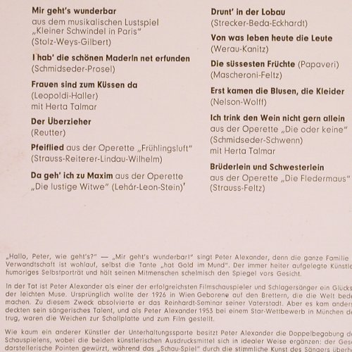 Alexander,Peter: Mir geht's wunderbar, Polydor(237 251), D, 1964 - LP - Y4325 - 9,00 Euro