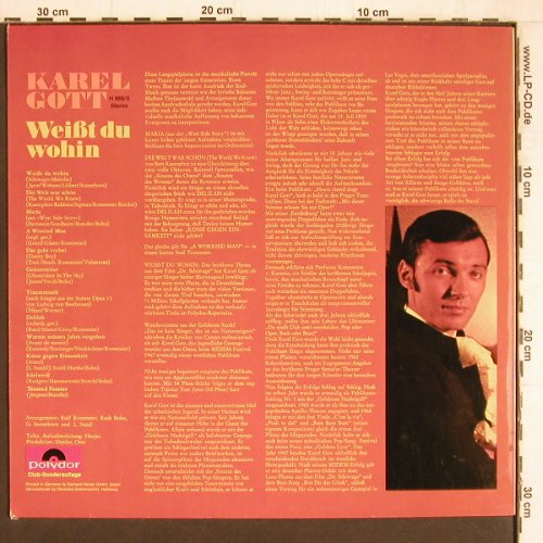 Gott,Karel: Weißt Du Wohin, Polydor Club Ed.(H 869/0), D, 1968 - LP - Y4328 - 7,50 Euro