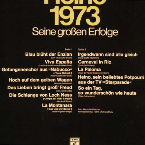 Heino: 1973-Seine Großen Erfolge, Club-Ed., EMI Columbia(28 683-1), D,  - LP - Y4346 - 7,50 Euro