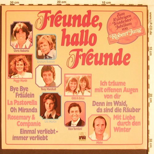 V.A.Freunde,Hallo Freunde: Peggy March...Chris Roberts,12 Tr., Ariola(25 878 XAT), D, 1978 - LP - Y4365 - 5,00 Euro