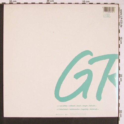 Grönemeyer,Herbert: "Ö", Picture Disc, Lim.Ed., EMI(7 90070 0), D, 1988 - PLP - Y452 - 12,50 Euro