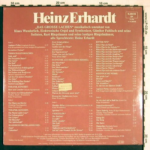 Erhardt,Heinz: Das Grosse Lachen, Foc, FS-Neu, Telefunken(6.28419 DP), D, 1977 - 2LP - Y4771 - 9,00 Euro