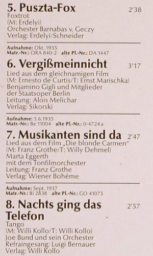V.A.Schlagerparade: 1935, M.Eggerth,H.ErnstGroh,P.Negri, Der goldene Trichter(1 56308 1), D, m-/vg+,  - LP - Y4906 - 5,00 Euro