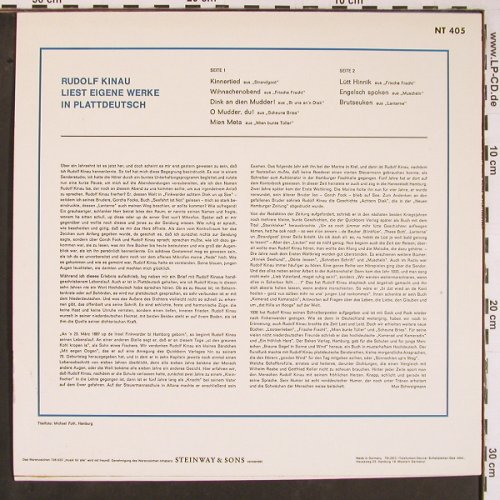 Kinau,Rudolf: Hör Mal'n Beten To, Label signiert, Telefunken(NT 405), D,  - LP - Y503 - 6,00 Euro