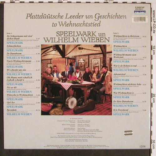 Speelwark & Wilhelm Wieben: Plattdütsche Leeder un Geschichten, Teldec(6.26892 AP), D, 1988 - LP - Y504 - 7,50 Euro