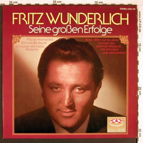 Wunderlich,Fritz: Seine großen Erfolge, Karussell(8 45 261), D, 1983 - LP - Y5122 - 6,00 Euro