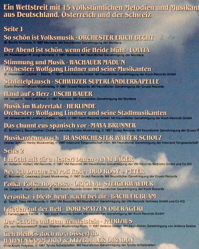 V.A.Grand Prix der Volksmusik: (International) 1987, CBS(450 964 1), NL, 1987 - LP - Y5128 - 5,00 Euro