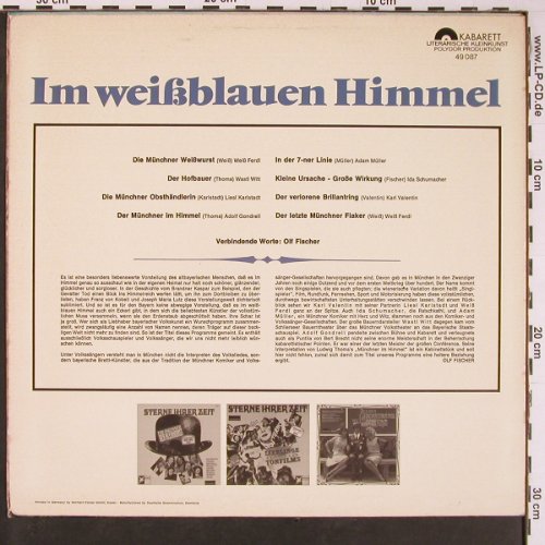 V.A.Im weißblauen Himmel: Weiß Ferdi, Wastl Witt..., Polydor(49 087), D, 1966 - LP - Y576 - 9,00 Euro