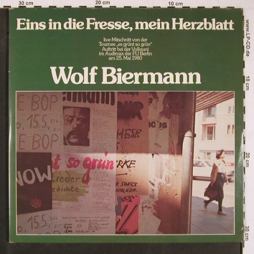 Biermann,Wolf: Eins In die Fresse, Mein Herzblatt, CBS(88502), NL, 1980 - 2LP - Y665 - 7,50 Euro