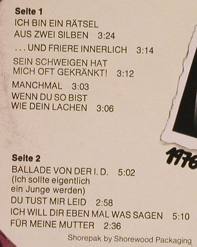 Deter Band,Ina: Ich sollte eigentlich ein Junge w.., CBS(CBS 81 723), NL,m-/vg+, 1976 - LP - Y7682 - 5,00 Euro