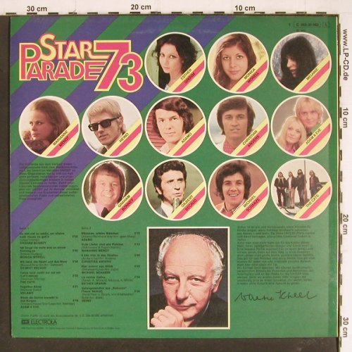 V.A.Star Parade 73:&nbsp;Graham Bonney... Heino, EMI Electrola (C 052-30 082 L), D, 1973 Typ:&nbsp;LP Best.-Nr.:&nbsp;Y7726 Preis:&nbsp; 3,00 Euro