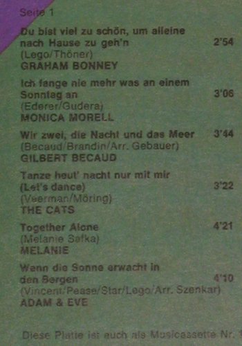 V.A.Star Parade 73:&nbsp;Graham Bonney... Heino, EMI Electrola (C 052-30 082 L), D, 1973 Typ:&nbsp;LP Best.-Nr.:&nbsp;Y7726 Preis:&nbsp; 3,00 Euro