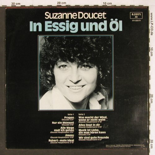 Doucet,Suzanne: In Essig und Öl, Prom,Warenprobe(6.22171 AS), D, 1975 - LP - Y7959 - 5,00 Euro