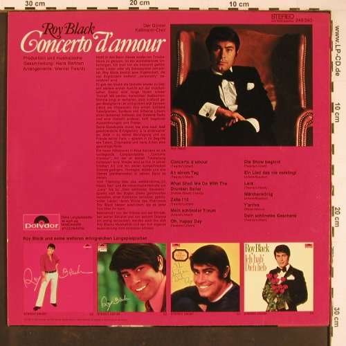 Black,Roy: Concerto D'Amour, Polydor(249 340), D, 1969 - LP - Y797 - 9,00 Euro