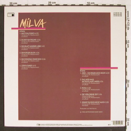 Milva: Mut zum Risiko, 6xLP Poster, Metronome(825 448-1), D, 1985 - LP - Y8149 - 5,00 Euro