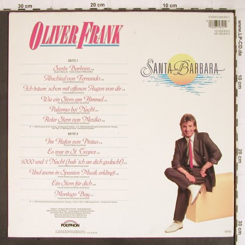 Frank,Oliver: Santa Barbara, Polyphon(835 812-1), D,  - LP - Y9030 - 4,00 Euro