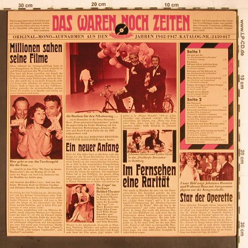 Heesters,Johannes: Das Waren noch Zeiten - Mono (1966), Polydor(2459 017), D,  - LP - Y9068 - 7,50 Euro