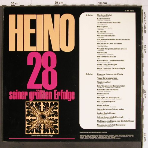 Heino: 28 Seiner Grössten Erfolge, S*R(61 488), D,  - LP - Y9070 - 5,00 Euro