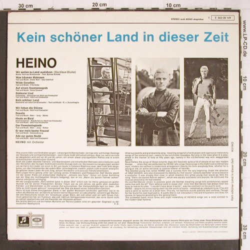 Heino: Kein Schöner Land In Dieser Zeit, EMI Columbia(C 062-28 149), D, co,  - LP - Y9073 - 6,00 Euro