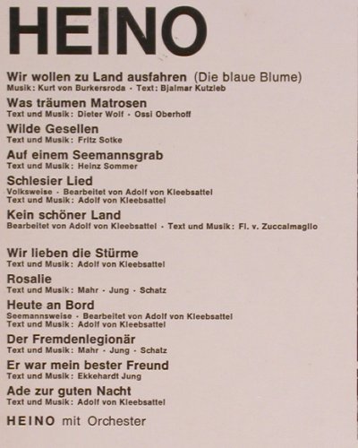 Heino: Kein Schöner Land In Dieser Zeit, EMI Columbia(C 062-28 149), D, co,  - LP - Y9073 - 6,00 Euro