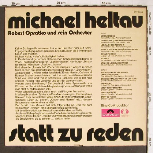 Heltau,Michael: Statt Zu Reden, R.Opratko Orch., Polydor/ORF(2376 010), A, 1972 - LP - Y9102 - 6,00 Euro