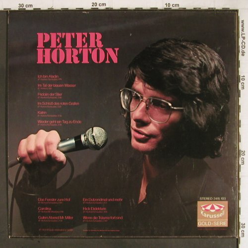 Horton,Peter: Same, Karussell,Musterplatte(2415 103), D, 1970 - LP - Y9114 - 4,00 Euro