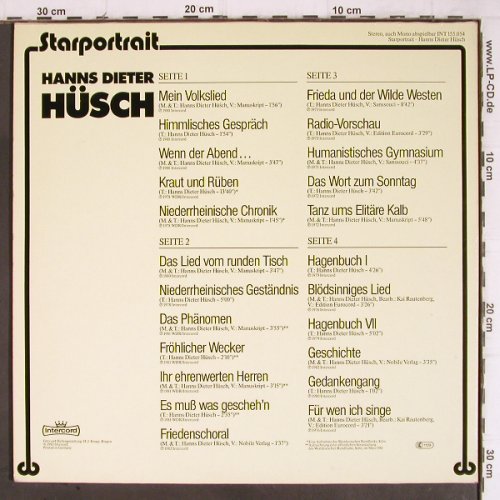 Hüsch,Hanns Dieter: Starportrait, Foc, Intercord(155.054), D, 1983 - 2LP - Y9115 - 9,00 Euro