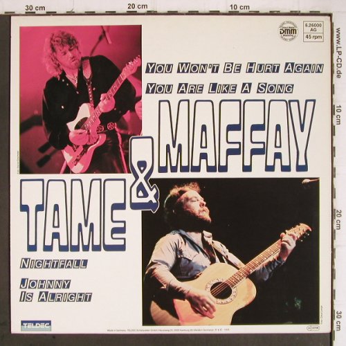 Tame & Maffay: You Won't Be Hurt Again+3, Teldec(6.26000 AG), D, 1984 - 12inch - Y9277 - 2,00 Euro