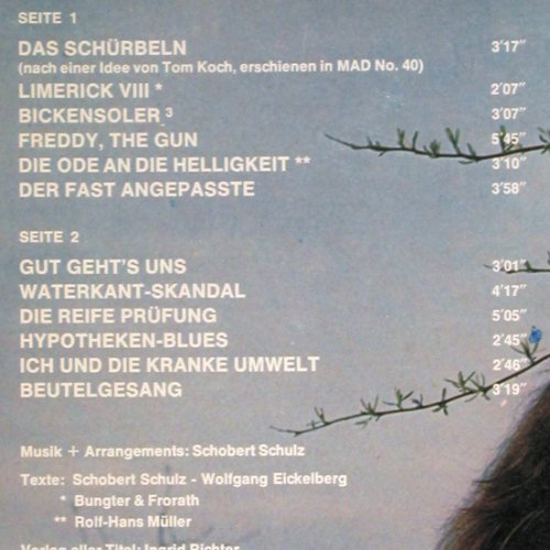 Schobert & Black: Gut geht's uns, Musterplatte, Telefunken(SLE 14 752-P), D, 1974 - LP - Y9448 - 7,50 Euro