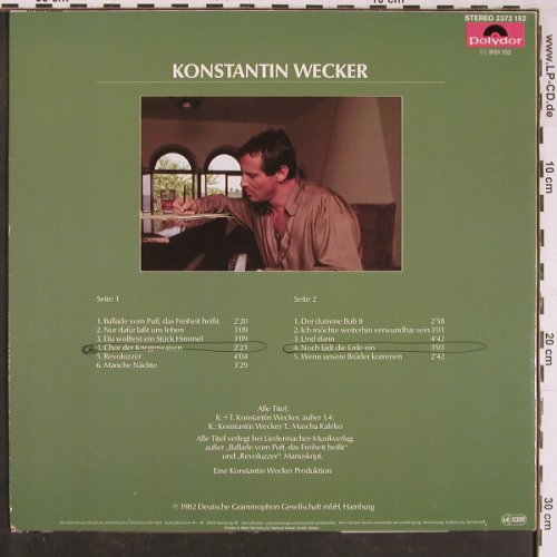 Wecker,Konstantin: Wecker, +Info, woc, Polydor(2372 152), D, 1982 - LP - Y952 - 6,00 Euro