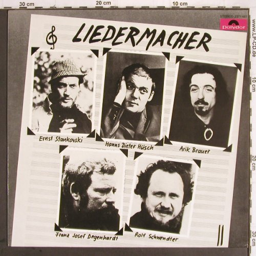 V.A.Liedermacher:&nbsp;Degenhardt,Hüsch... Arik Bauer, Polydor (2371 461), D Typ:&nbsp;LP Best.-Nr.:&nbsp;Y9589 Preis:&nbsp; 6,00 Euro