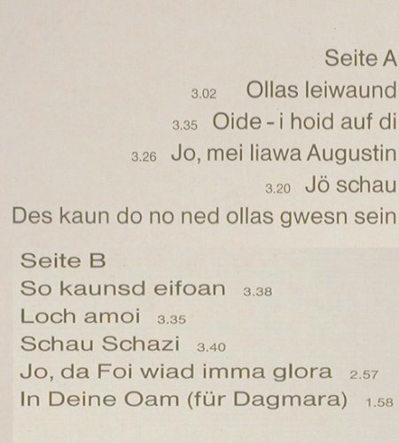 Danzer,Georg: Olias Leiwaund, stoc, music rec.(89 650 IU), D, 1975 - LP - Y9619 - 9,00 Euro