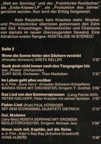 V.A.Das gibt's nur Zweimal:&nbsp;Dokumentation, Brecht... Albers, Telefunken (SLE 14 772-P), D, 14Tr., 1972 Typ:&nbsp;LP Best.-Nr.:&nbsp;Y9979 Preis:&nbsp; 7,50 Euro