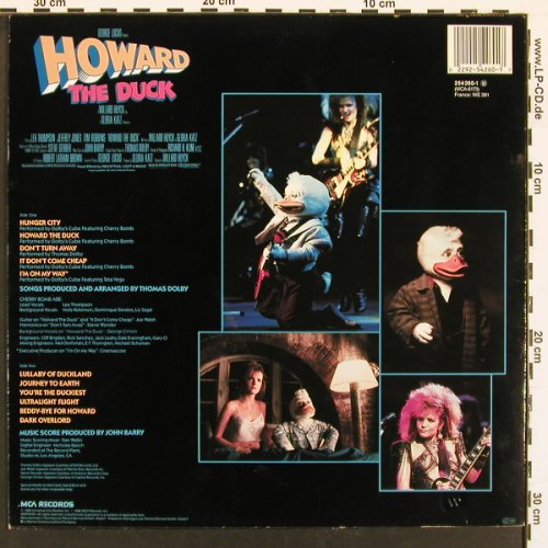 Howard The Duck: Music From, Thomas Dolby, J.Barry, MCA(254 260-1), D, 1986 - LP - B4674 - 5,00 Euro