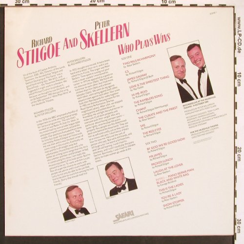 Stilgoe,Richard and Peter Skellern: Who Plays Wins (live), vg+/m-, Safari(Scene 1), UK, 1985 - LP - B8092 - 5,00 Euro