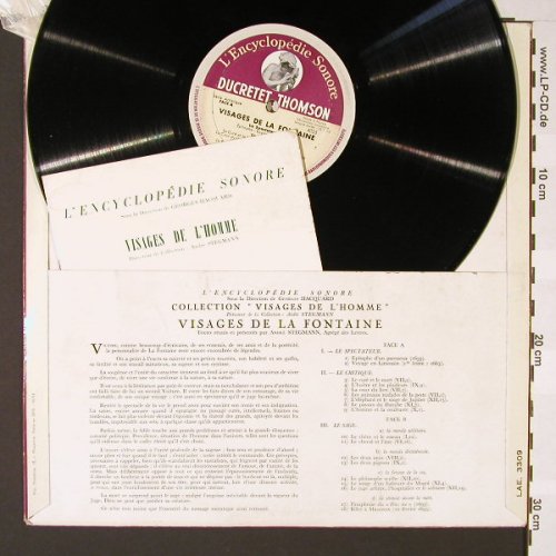Visages de La Fontaine: L'Encyclopedie Sonore, Ducretet Thomson(LAE 3309), F, 1953 - LP - E6859 - 5,00 Euro