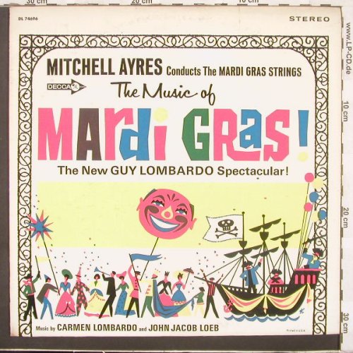 Mardi Gras: by Mitchell Ayres+Mardi GrasStrings, Decca(DL 74696), US, Promo,  - LP - F1002 - 5,00 Euro