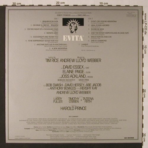 Evita: Original London Cast Recording, Foc, MCA(MCG 3527 BX), UK,m /vg+, 1978 - LP - F3713 - 4,00 Euro