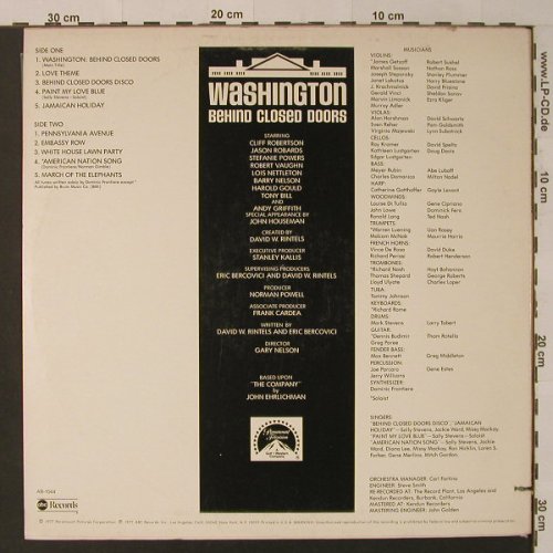 Washington Behind Closed Doors: Original Music From, co, ABC(AB-1044), US, 1977 - LP - F4358 - 9,00 Euro