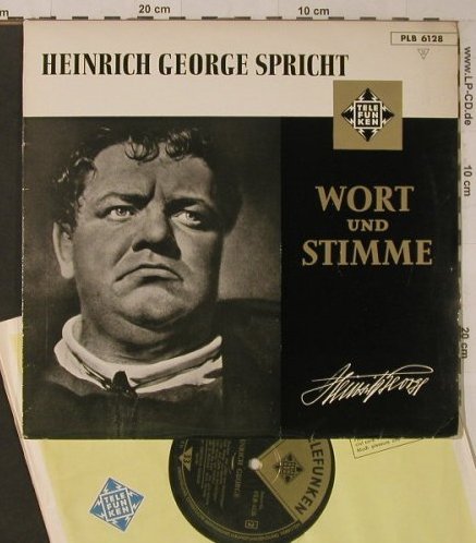 George,Heinrich: Wort+Stimme, Kleist,Goethe..., Telefunken(PLB 6128), D,  - 10inch - F5449 - 6,00 Euro