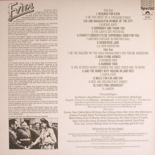 Evita: Selections fr. The Opera, Polydor(2384 096), UK, 1977 - LP - F5870 - 5,00 Euro